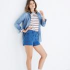 Madewell High-rise Denim Shorts: Patch Pocket Edition
