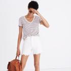 Madewell The Perfect Jean Short In Tile White
