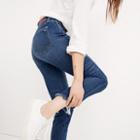 Madewell Slim Straight Jeans: Raw-hem Edition