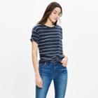Madewell Whisper Cotton Crewneck Tee In Vancouver Stripe