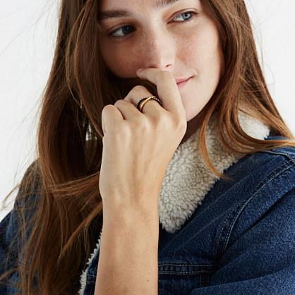 Madewell Crossover Pav&eacute; Ring