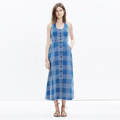 Madewell Rivet & Thread Japanese Denim Maxi Dress