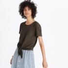 Madewell Texture & Thread Modern Tie-front Top