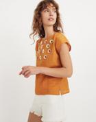 Madewell Embroidered Sunflower Top