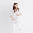 Madewell Button-down Tie Tunic Shirt
