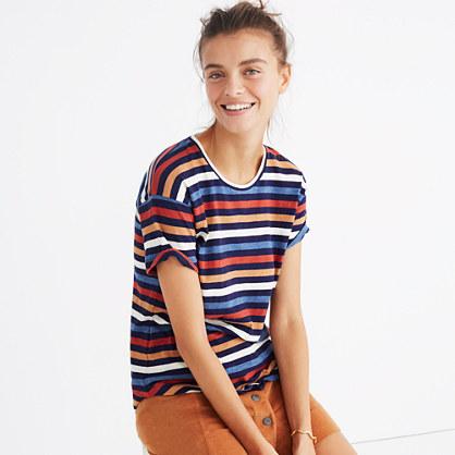 Madewell Whisper Cotton Crewneck Tee In Lennie Stripe