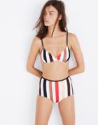Madewell Solid & Striped Brigitte Bikini Top