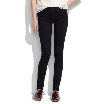 Madewell 8 Skinny Jeans In Black Frost