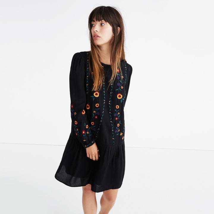 Madewell S&#233;zane Embroidered Elise Dress
