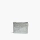 Madewell The Leather Pouch Wallet In Metallic