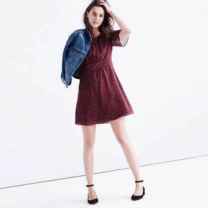 Madewell Silk Slowdance Dress In Marimba Floral