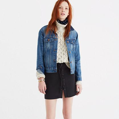 Madewell Lace-up Skirt