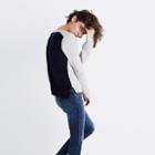 Madewell Backroad Button-back Sweater In Colorblock