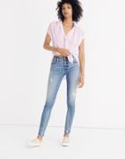 Madewell 9 High-rise Skinny Jeans: Destructed-hem Edition