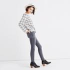 Madewell Laced-back Pullover Sweater In Windowpane Jacquard