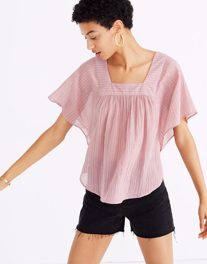 Madewell Butterfly Top In Irving Stripe
