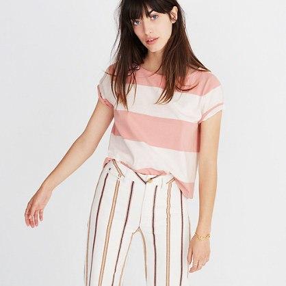 Madewell Setlist Boxy Top In Norfolk Stripe