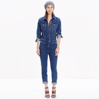 Madewell Rivet & Thread Denim Coverall Jumpsuit