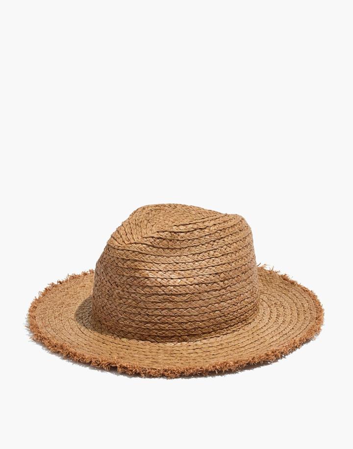 Madewell Raw-edged Straw Fedora