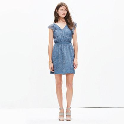 Madewell Lace Flutter-sleeve Dress
