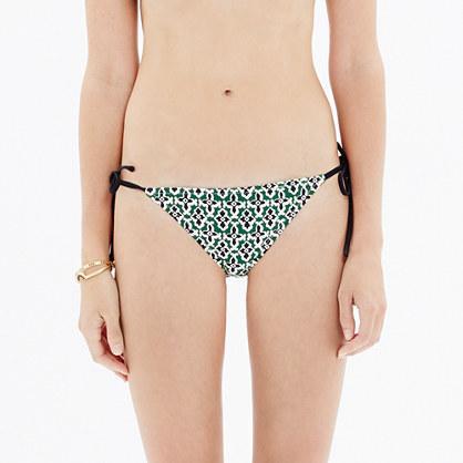 Madewell String Bikini Bottom In Trellis Tile