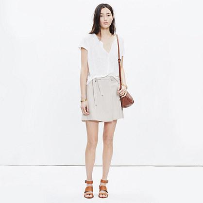 Madewell Suede Wrap Skirt