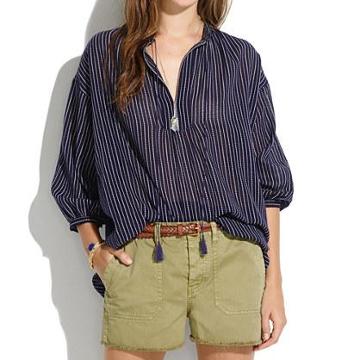 Madewell Openview Tunic In Dotted Line