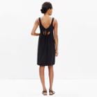 Madewell Silk Lookout Bow-back Dress