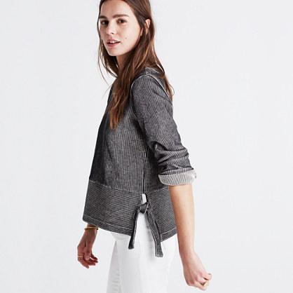 Madewell French Rib Side-tie Pullover