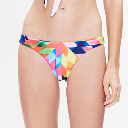 Madewell Mara Hoffman® Tie-front Bikini Top In Fractals Red