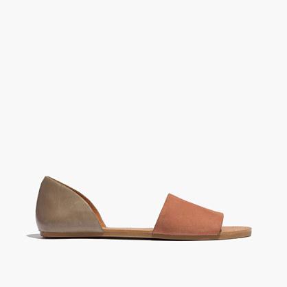 Madewell The Thea Sandal In Colorblock Nubuck