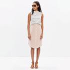 Madewell Silk Island Button-front Skirt