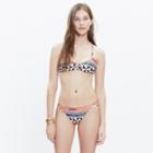 Madewell Mara Hoffman&reg; Lace-front Bikini Top In Pinwheel Poppy