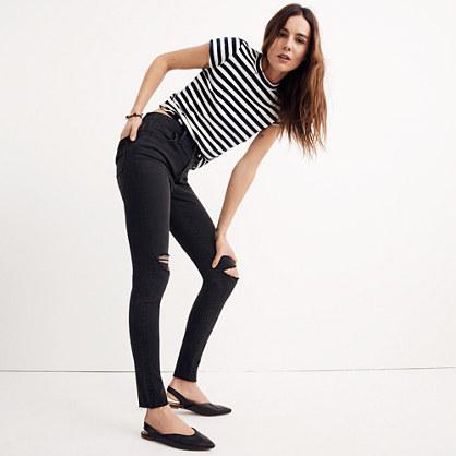 Madewell Curvy High-rise Skinny Jeans In Black Sea