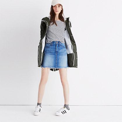 Madewell Mccarren Raw-hem Jean Skirt