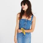 Madewell Denim Button-front Crop Top