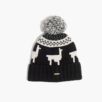 Madewell Pom-pom Llama Beanie