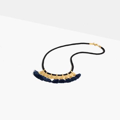 Madewell Etchmix Tassel Statement Necklace