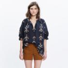 Madewell Folkstitch Popover Top