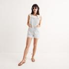 Madewell Denim Tie-strap Short Overalls