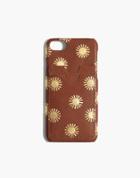 Madewell Leather Carryall Case For Iphone 6/7/8: Sun Embossed Edition