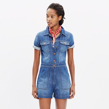 Madewell Santa Fe Denim Romper