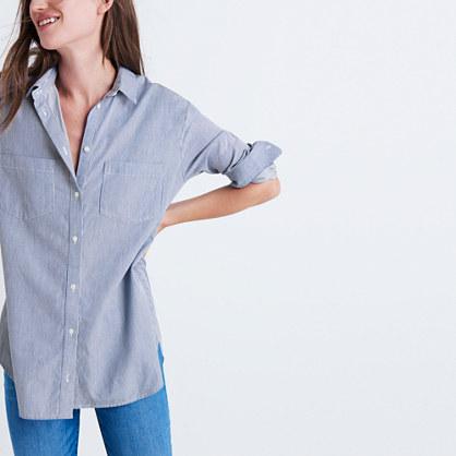 Madewell Oversized Ex-boyfriend Shirt In Stripe