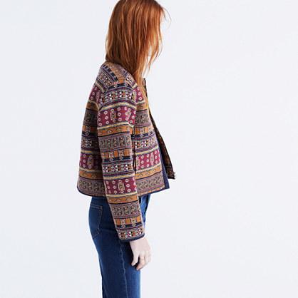 Madewell Sherpa-collar Jacquard Jacket