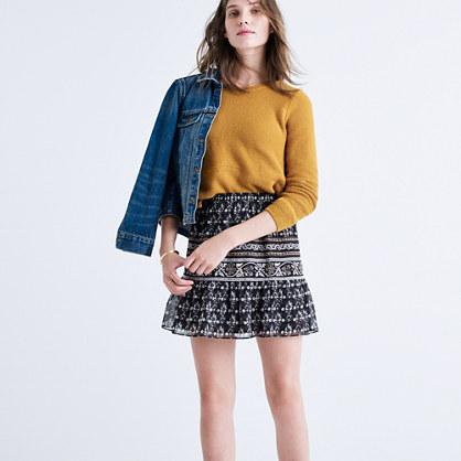 Madewell Artisan Floral Mini Skirt