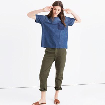 Madewell Denim Raw-edge Tee