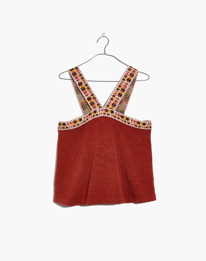 Madewell Embroidered Swing Sweater Tank