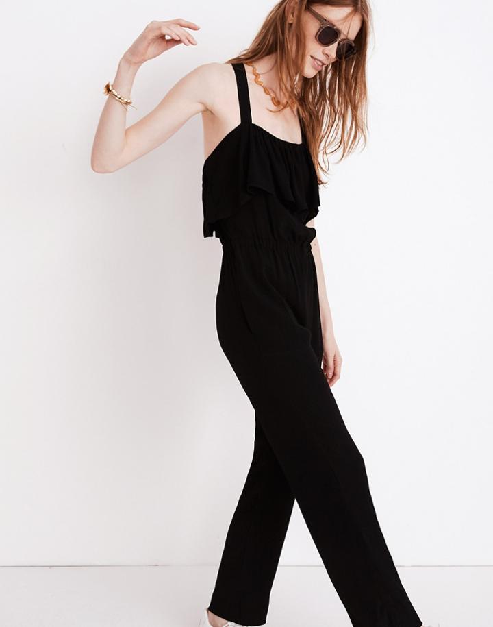 Madewell Apron Ruffle Jumpsuit