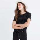 Madewell Modern Tie-front Top In Stripe