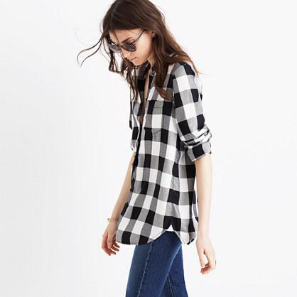 Madewell Slim Ex-boyfriend Shirt In Buffalo Check
